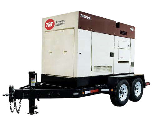 A cut-out photo of a mobile generator