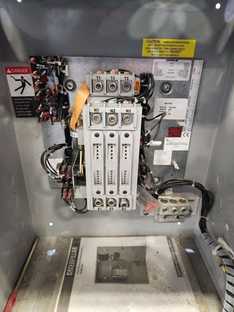 Used Caterpillar CTG 200A Transfer Switch (120/208V 3-Phase)