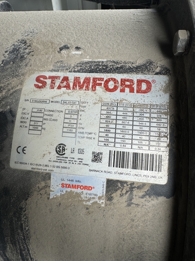 Used 230KW Enclosed Diesel Generac Generator | Standby 347/600V