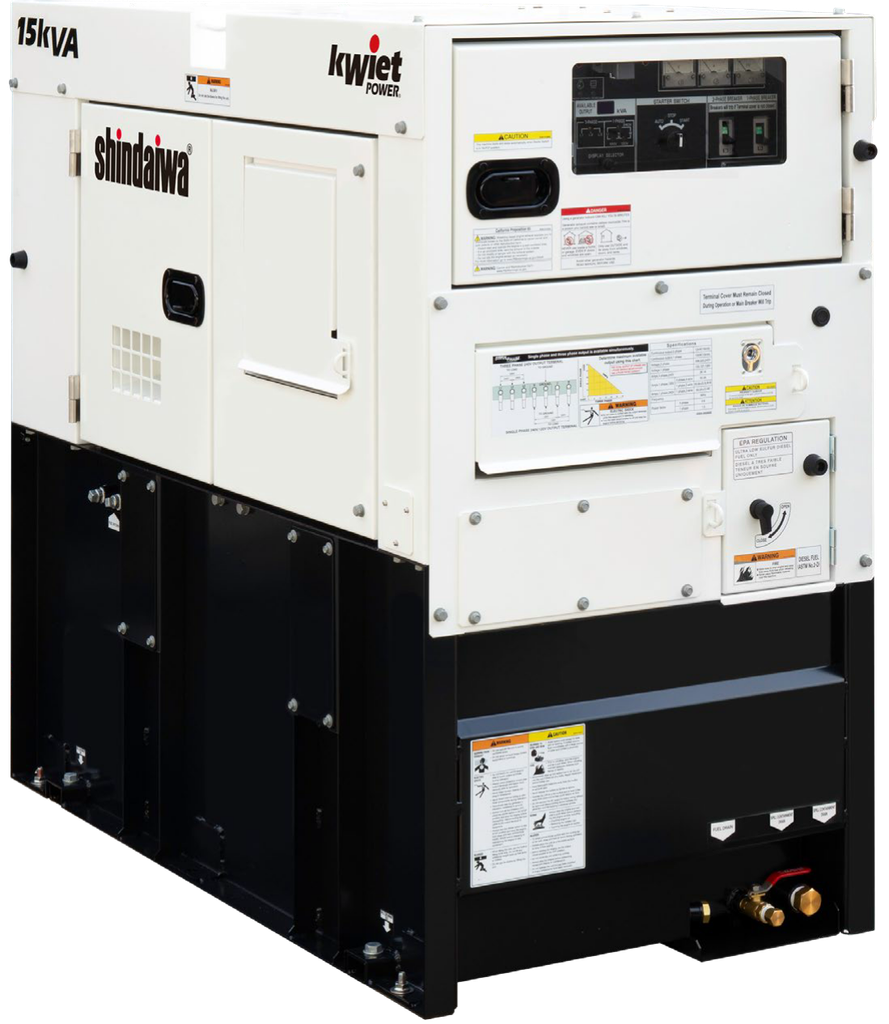 Shindaiwa DGK15FL 12kW Diesel Generator with Larger Tank | Prime Multi-Voltage