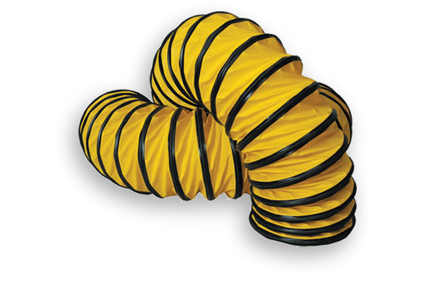 Yellow Poly Heater Return Duct - 12" x 25'